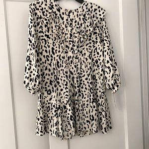 Zara ruffle mini dress S NWT